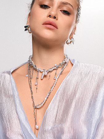 Серебристые конго из кругов